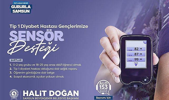 Başkan Doğan’dan diyabetli gençlere sensör desteği