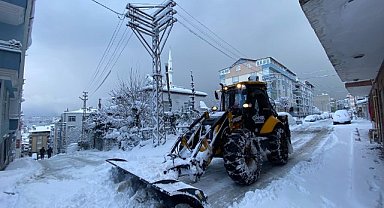 Canik'te karla mücadelede MSÜ sınavı seferberliği 
