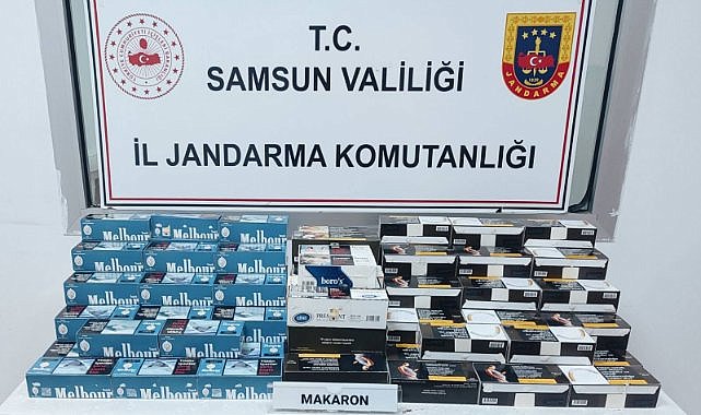 Çarşamba’da 28 bin doldurulmuş bandrolsüz makaron yakalandı!