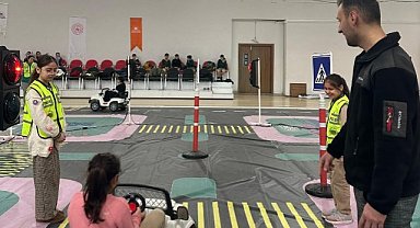 Çarşamba’da öğrencilere trafik eğitimi verildi