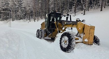 Karadeniz'de kar nedeniyle yüzlerce köyün yolu kapandı