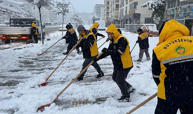 Malatya'da kar mesaisi