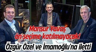 Mansur Yavaş ön seçime katılmayacak! Özgür Özel ve İmamoğlu'na iletti, masada okuduğu “Centilmenlik Anlaşması ve Kaygı Eşiği” yazısı dikkat çekti