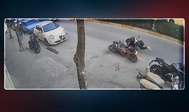 Motosiklet hızla genç kıza çarptı! Metrelerce sürükledi…