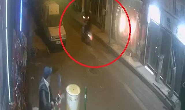 Motosikletin arkasından kurşun yağdırdı