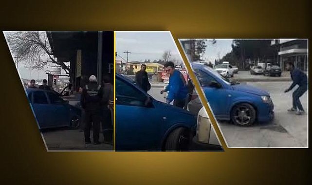 Öfkeli kadın şoför sanayiye daldı... Kimse engel olamadı