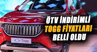 ÖTV indirimli TOGG fiyatları belli oldu