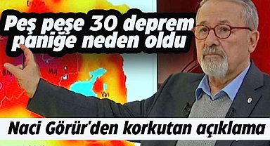 Peş peşe 30 deprem paniğe neden oldu! Naci Görür'den deprem açıklaması