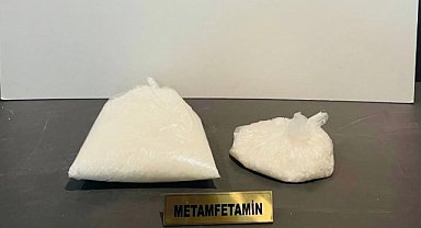 Samsun'da 1 kilo metamfetamin ele geçirildi