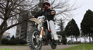 Samsun’da 10 yaşında yarışçı olmaya adım atan Yusuf Eymen 