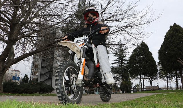 Samsun’da 10 yaşında yarışçı olmaya adım atan Yusuf Eymen 