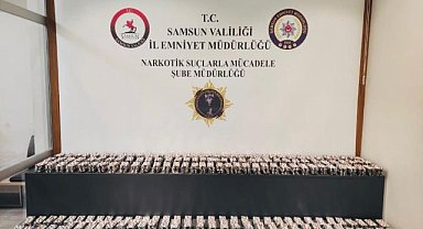 Samsun'da binlerce uyuşturucu hap ele geçirildi
