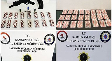 Samsun'da çok sayıda uyuşturucu ele geçirildi