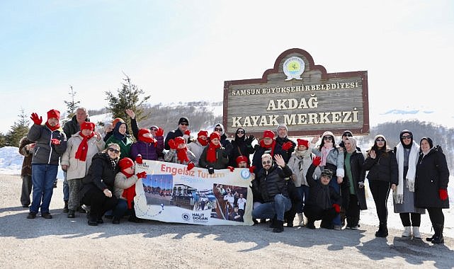 Samsun’da özel gereksinimli bireylere kar keyfi