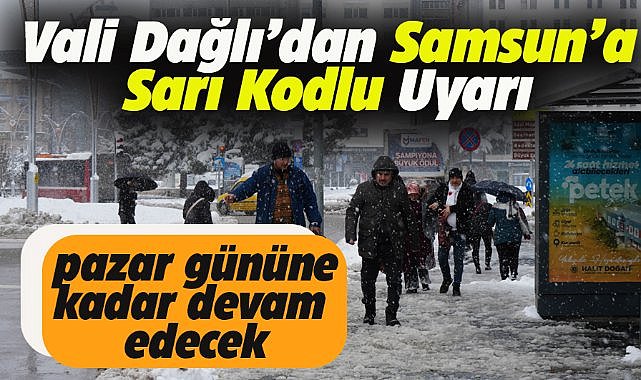 Samsun'da Sarı kodlu uyarı devam ediyor!