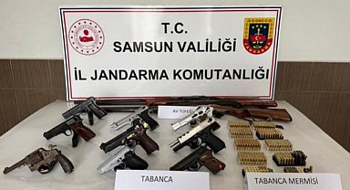 Samsun'da silah kaçakçılığı operasyonu! Bomba arama köpeği Mani  de katıldı! 4 gözaltı