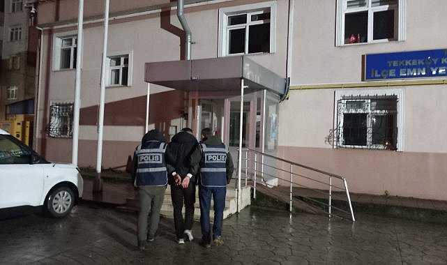 Samsun'da uyuşturucu ticaretinden aranan şahıs operasyonla yakalandı!