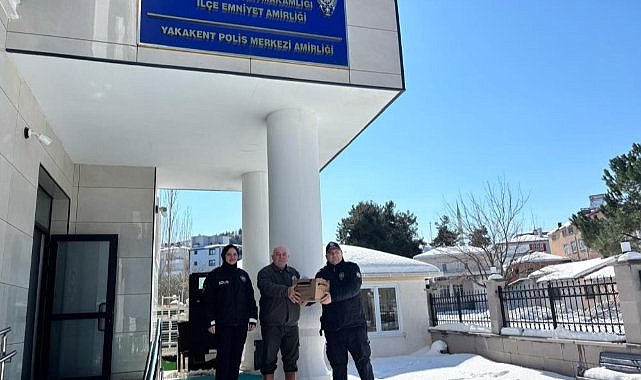 Samsun'da yaralı çulluğa polis şevkati