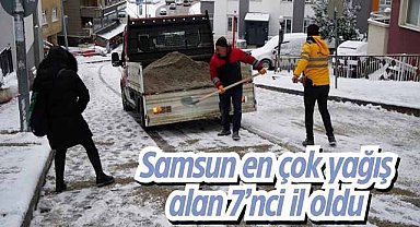 Samsun en çok yağış alan 7’nci il oldu