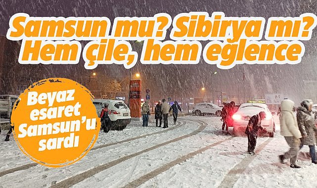 Samsun kar atında kaldı! Soğuk hava dondurdu