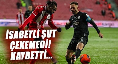 Samsunspor Çaykur Rizespor maçında ikinci yarı isabetli şut çekemedi