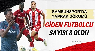 Samsunspor'da ayrılanların sayısı 8'e yükseldi