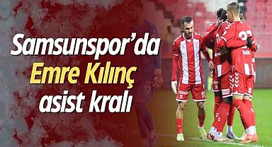 Samsunspor’da Emre Kılınç asist kralı