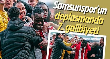 Samsunspor'un deplasmanda 7. galibiyeti