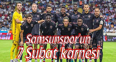 Samsunspor ve Hatayspor'un 7 Şubat'ta oynadığı maçların sonuçları