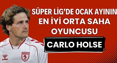 Süper Lig'de Ocak ayının en iyi orta saha oyuncusu Carlo Holse oldu