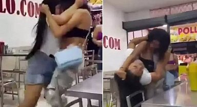 Tavuk budu yüzünden iki kadın saç baş kavga etti!