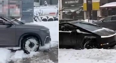 TOGG ile Tesla karlı yolda karşılaştırıldı! Sonuç herkesi şok etti