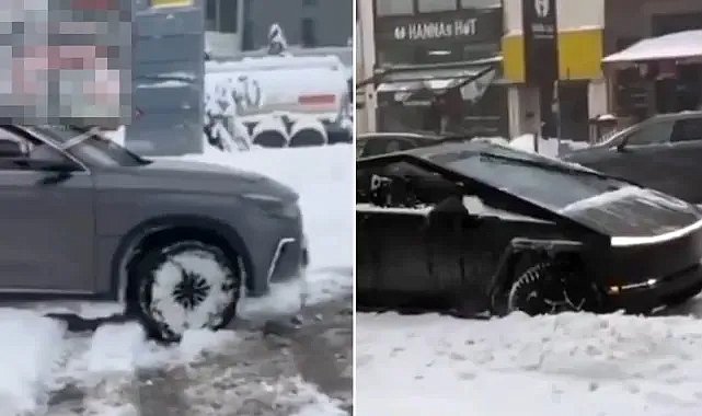 TOGG ile Tesla karlı yolda karşılaştırıldı! Sonuç herkesi şok etti