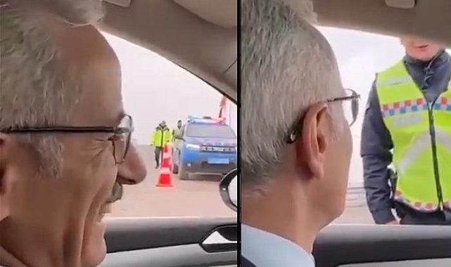 Yol açılışına kendi aracıyla gidince ortaya bu görüntüler çıktı!