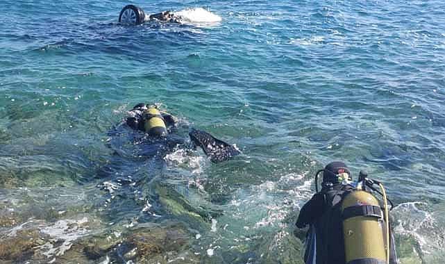 27 yaşındaki şahıs otomobiliyle denize düştü! Ölü olarak çıkartıldı