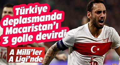 A Milli Futbol Takımı, Macaristan'ı 3-0 skorla devirdi