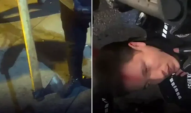 Ankara'da protestocular polise balta fırlattı