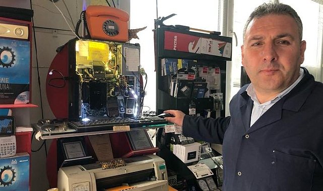 Birçok işini aynı anda yapıyor! Eskişehir'de esnafın ilginç makinesi dikkat çekti