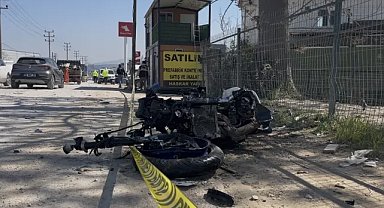 Bursa’da metrelerce savrulan genç motosiklet sürücüsü feci şekilde can verdi!