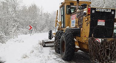 Canik Belediyesi'nden kar yağışına anında müdahale