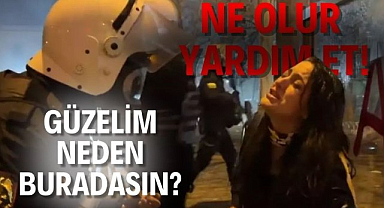'Canım çok acıyor' diyen kadın protestocuya polisten şaşırtan yanıt! "Güzelim neden buradasın"
