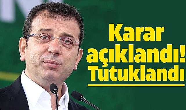 Ekrem İmamoğlu'nu tutukladılar!