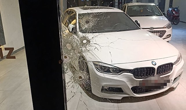 Gece vakti galeriye silahlı saldırı