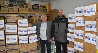 Havza'da 150 aileye ramazan kolisi desteği