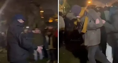 İstanbul’da protesto sırasında komisere ‘teke tek’ diyen eylemciye beklemediği karşılık