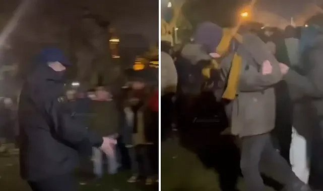 İstanbul’da protesto sırasında komisere ‘teke tek’ diyen eylemciye beklemediği karşılık