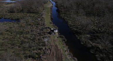 Kızılırmak Deltası Kuş Cenneti'ne leylekler için yeni yerler yapıldı