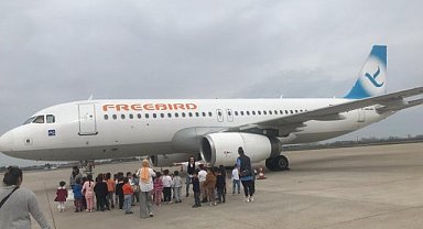 Miniklerin havalimanı yolculuğu: Samsun'da Çıktım Yola projesi