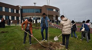 OMÜ'nün 50. yılı anısına 50 fidan toprakla buluştu