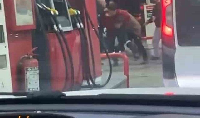 Pompacı ile müşteri arasında kavga